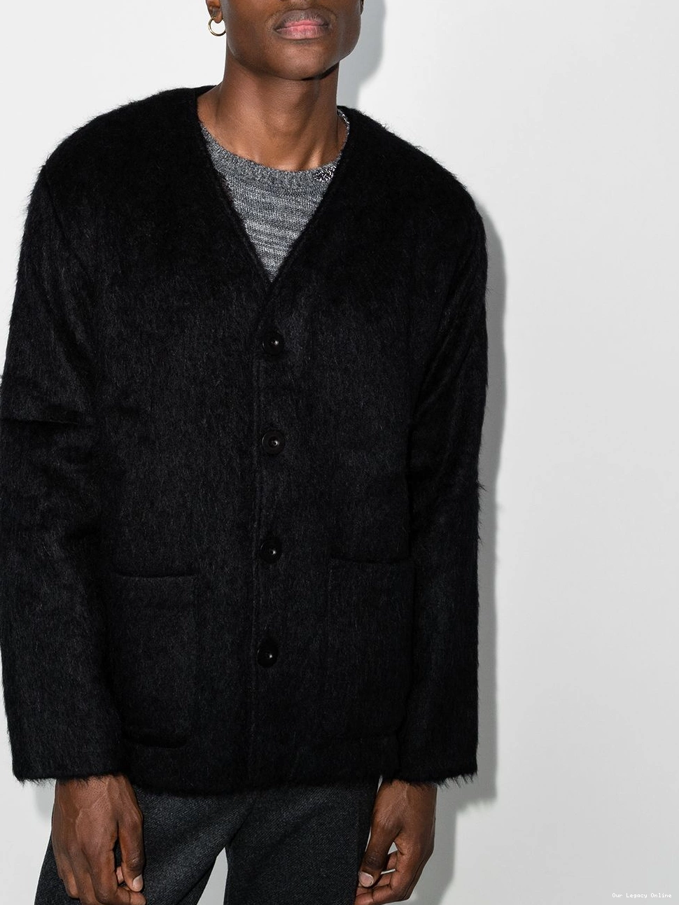 Best shopping prices Men button-up cardigan OUR LEGACY faux-fur 0426